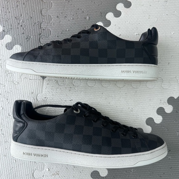 Louis Vuitton Black Checkered Sneakers - Picture 1 of 7